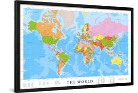 Map of the World-null-Lamina Framed Poster