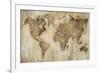 Map of the World-Liz Jardine-Framed Art Print