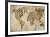 Map of the World-Liz Jardine-Framed Art Print