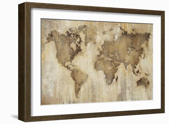 Map of the World-Liz Jardine-Framed Art Print