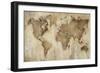 Map of the World-Liz Jardine-Framed Art Print