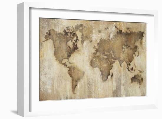 Map of the World-Liz Jardine-Framed Art Print