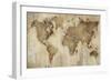 Map of the World-Liz Jardine-Framed Art Print