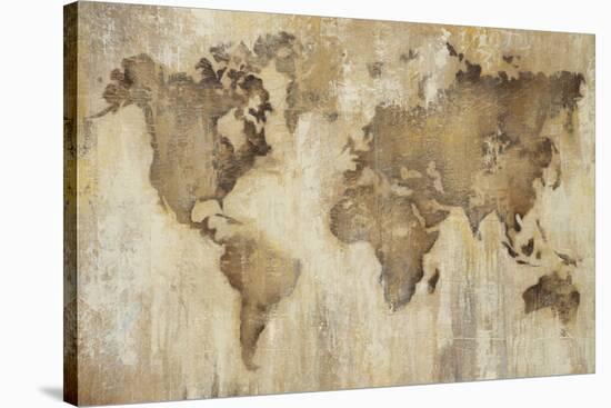 Map of the World-Liz Jardine-Stretched Canvas