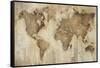 Map of the World-Liz Jardine-Framed Stretched Canvas