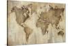 Map of the World-Liz Jardine-Stretched Canvas