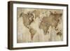 Map of the World-Liz Jardine-Framed Premium Giclee Print