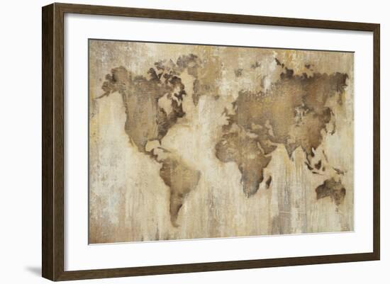 Map of the World-Liz Jardine-Framed Art Print