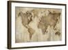 Map of the World-Liz Jardine-Framed Art Print