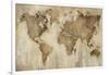 Map of the World-Liz Jardine-Framed Art Print