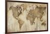 Map of the World-Liz Jardine-Framed Art Print