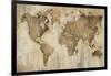 Map of the World-Liz Jardine-Framed Art Print