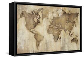 Map of the World-Liz Jardine-Framed Stretched Canvas