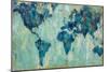 Map of the World-Silvia Vassileva-Mounted Premium Giclee Print