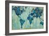 Map of the World-Silvia Vassileva-Framed Art Print