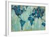 Map of the World-Silvia Vassileva-Framed Art Print