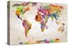 Map of the World-Mark Ashkenazi-Stretched Canvas