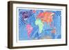 Map of the World-Georgina Naisbitt-Framed Giclee Print