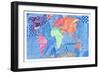 Map of the World-Georgina Naisbitt-Framed Giclee Print