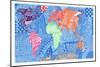 Map of the World-Georgina Naisbitt-Mounted Giclee Print