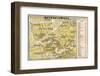 Map of Theatres in London Theatreland-null-Framed Photographic Print