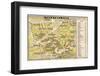 Map of Theatres in London Theatreland-null-Framed Photographic Print