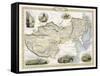 Map of Tibet Mongolia and Manchuria-J. Rapkin-Framed Stretched Canvas