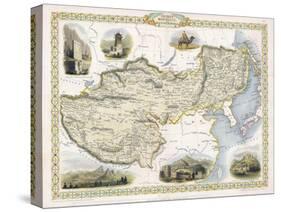 Map of Tibet Mongolia and Manchuria-J. Rapkin-Stretched Canvas