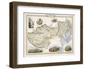 Map of Tibet Mongolia and Manchuria-J. Rapkin-Framed Photographic Print