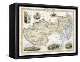 Map of Tibet Mongolia and Manchuria-J. Rapkin-Framed Stretched Canvas