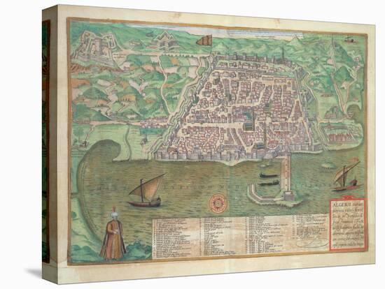 Map of Toledo-Joris Hoefnagel-Stretched Canvas