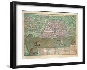 Map of Toledo-Joris Hoefnagel-Framed Giclee Print