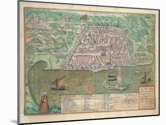 Map of Toledo-Joris Hoefnagel-Mounted Giclee Print
