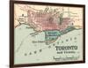 Map of Toronto (C. 1900), Maps-Encyclopaedia Britannica-Framed Art Print