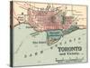 Map of Toronto (C. 1900), Maps-Encyclopaedia Britannica-Stretched Canvas