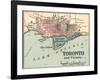 Map of Toronto (C. 1900), Maps-Encyclopaedia Britannica-Framed Art Print