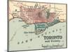 Map of Toronto (C. 1900), Maps-Encyclopaedia Britannica-Mounted Art Print