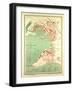 Map of Toulon France-null-Framed Giclee Print