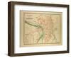 Map of Toulouse France-null-Framed Giclee Print