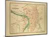 Map of Toulouse France-null-Mounted Giclee Print