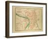 Map of Toulouse France-null-Framed Giclee Print