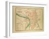 Map of Toulouse France-null-Framed Giclee Print