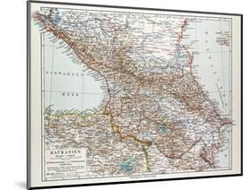 Map of Transcaucasia Georgia Azerbaijan Armenia 1899-null-Mounted Giclee Print