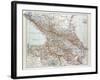 Map of Transcaucasia Georgia Azerbaijan Armenia 1899-null-Framed Giclee Print