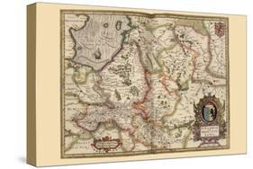 Map of Transylvania, Roumania-Pieter Van der Keere-Stretched Canvas