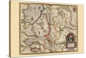 Map of Transylvania, Roumania-Pieter Van der Keere-Stretched Canvas