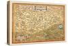 Map of Transylvania-Abraham Ortelius-Stretched Canvas