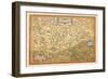 Map of Transylvania-Abraham Ortelius-Framed Art Print