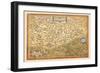 Map of Transylvania-Abraham Ortelius-Framed Art Print