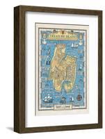 Map of Treasure Island-Monro S. Orr-Framed Photographic Print